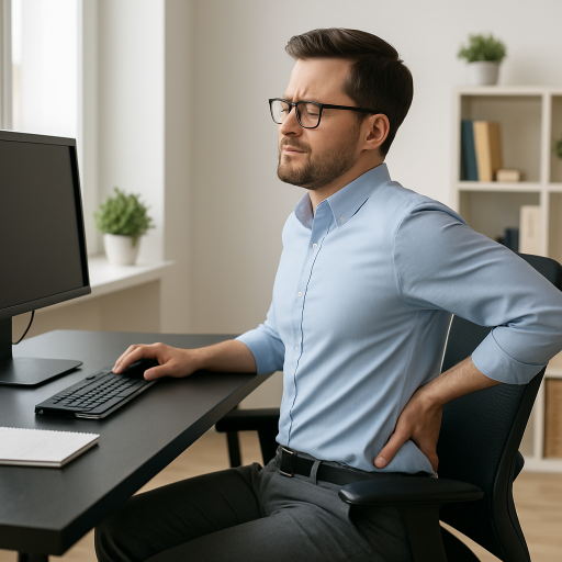 Rugpijn voorkomen bij kantoorbaan