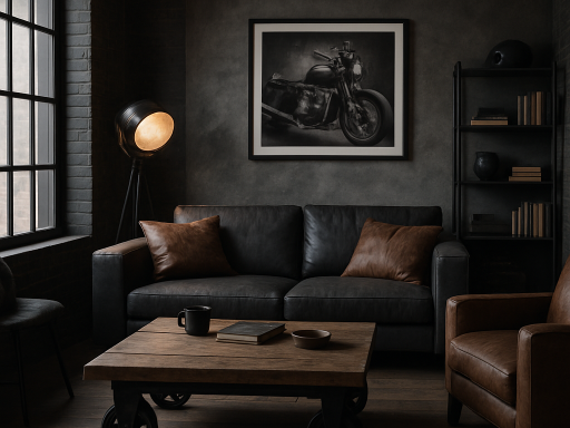 Stoer interieur voor mannen