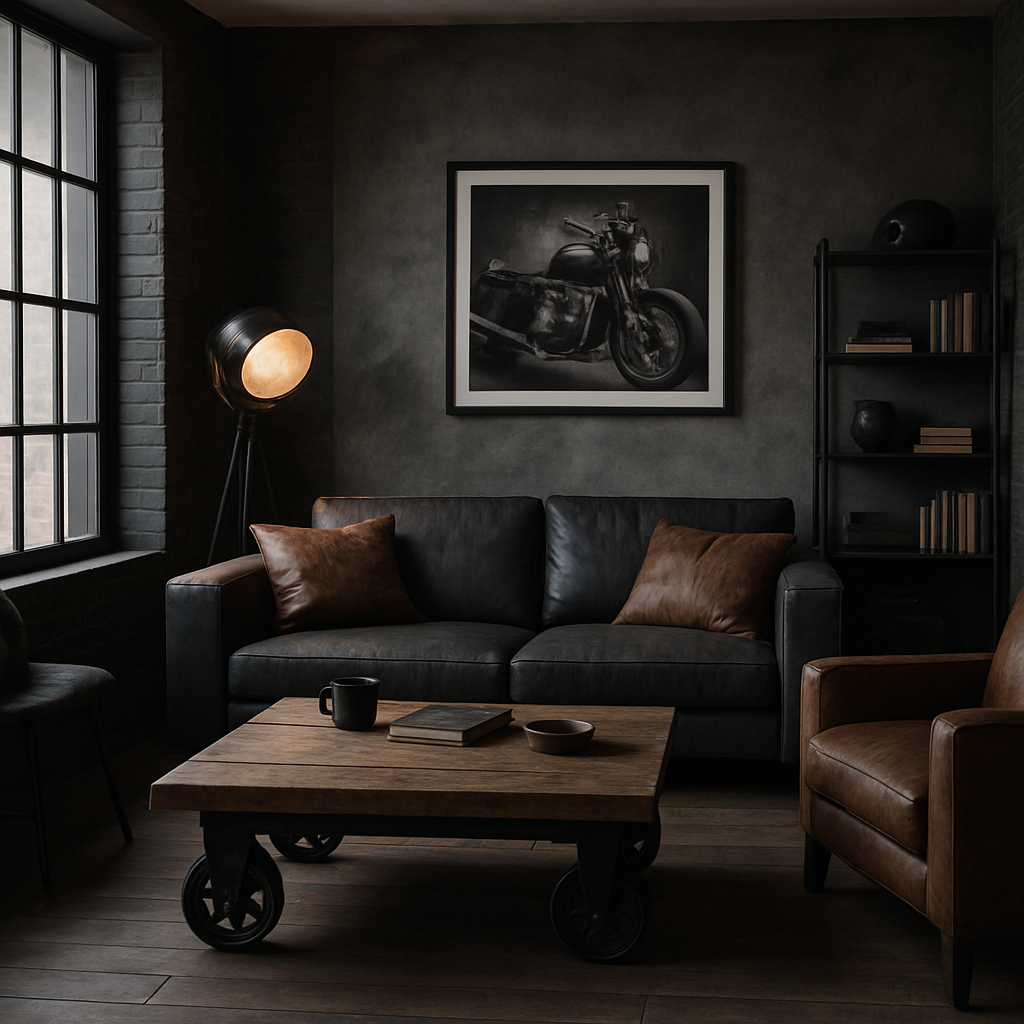 Stoer interieur voor mannen